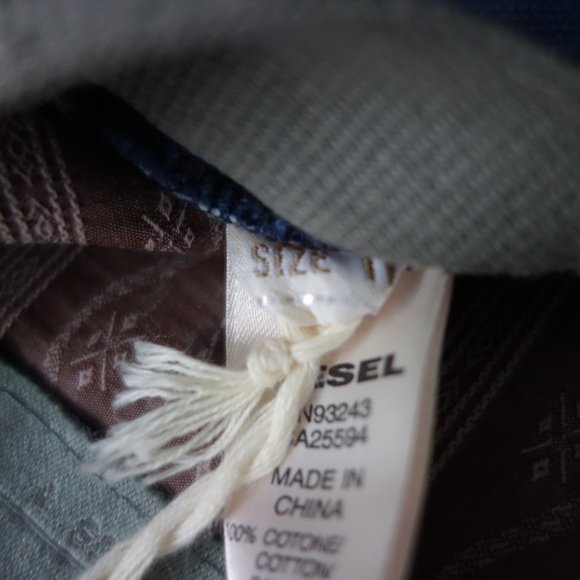 Diesel Blue Tickets Please Berretto 100% Cotton Hat Size II - Picture 12 of 16